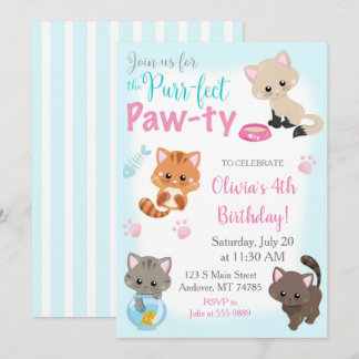 Invitation de chaton pour la Patte-ty