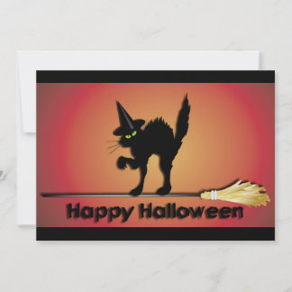 Invitation de chats d'Halloween