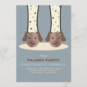 Invitation de Chaussons de marionnettes de la fête