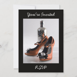 Invitation de chaussures de fête, vous êtes invité
