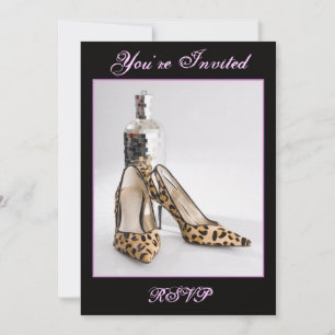 Invitation de chaussures Leopard