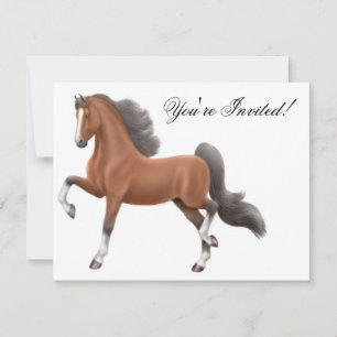 Invitation de Cheval saddlebred