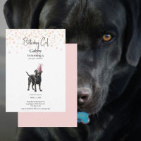 Invitation de chien d'aquarelle personnalisée Blus