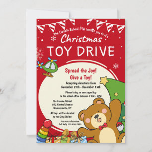 Invitation de Christmas Toy Drive