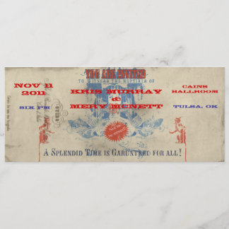 Invitation de cirque vintage