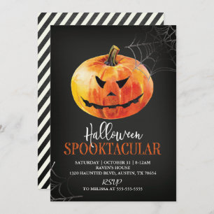 Invitation de Citrouille Halloween Spooktacular