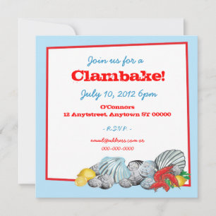 Invitation de clambake