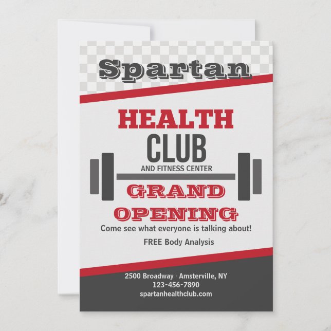 Invitation de club de santé (Devant)