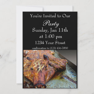 Invitation de cochon de fête