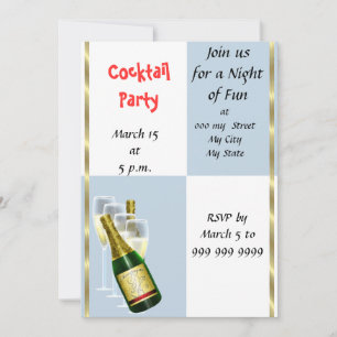 Invitation de Cocktail Fun