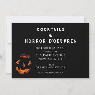Invitation de Cocktail Halloween pour adultes