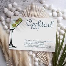 Invitation de cocktail Martini Party