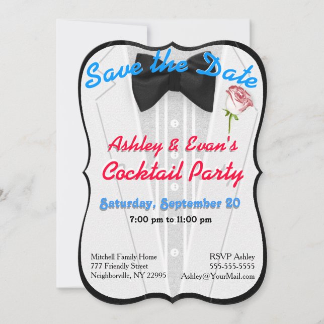 Invitation de cocktail (ou toute autre occasion) (Devant)