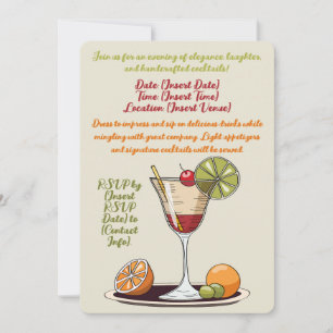 Invitation de Cocktail sur mesure