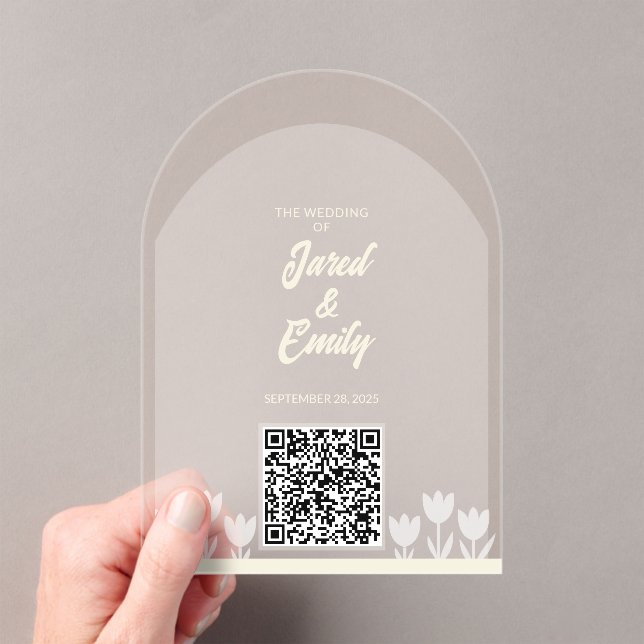 Invitation de code QR Faire-part de mariage de sty (In situ (ordinateur de poche))