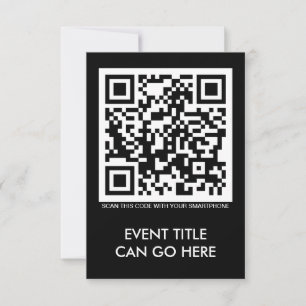 invitation de code QR personnalisable