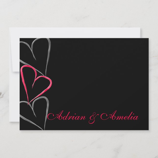 Invitation de coeurs (Devant)