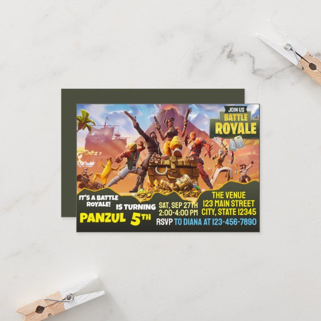 Invitation de combat de jeu (Devant/Arrière en situation)