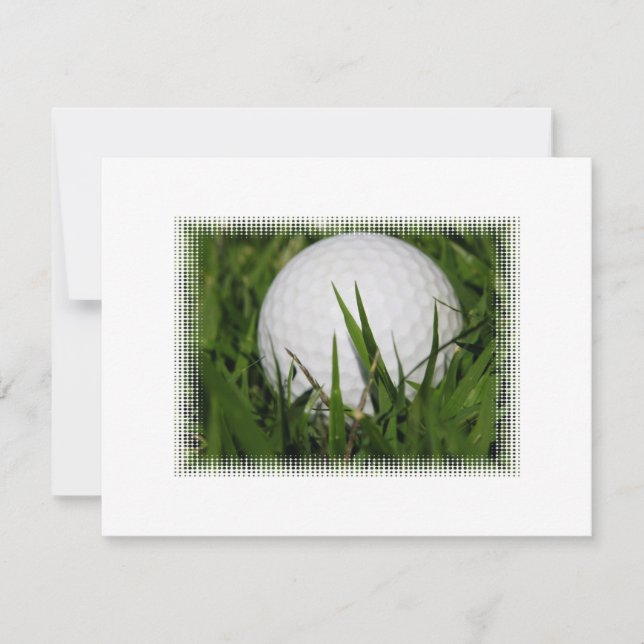 Invitation de conception de boule de golf (Devant)
