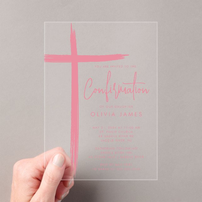 Invitation de confirmation de la Croix moderne (In situ (ordinateur de poche))