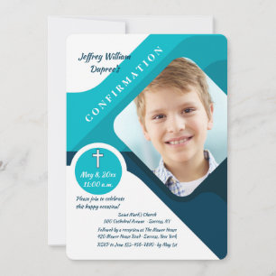 Invitation de confirmation de la photo de bénédict