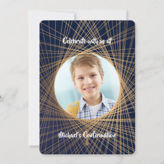 Invitation de confirmation de photo Cordes de foi