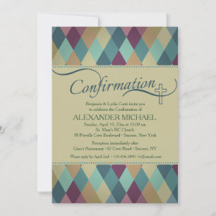 Invitation de confirmation du Motif diamant