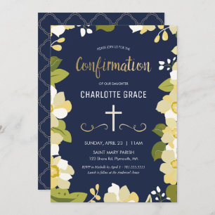 Invitation de confirmation, élégante, personnalisé