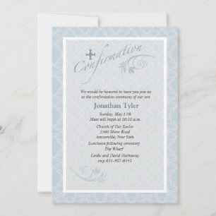 Invitation de confirmation religieuse Chantilly