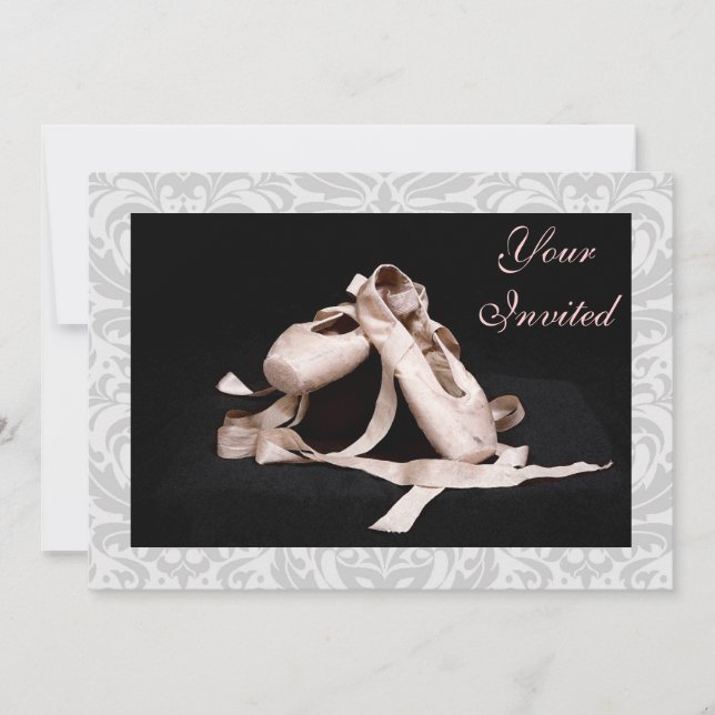 Invitation de considérant de danse de chaussures (Devant)