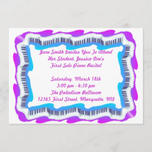 INVITATION de considérant ou de partie de piano de