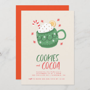Invitation de Cookies et Cocoa Party