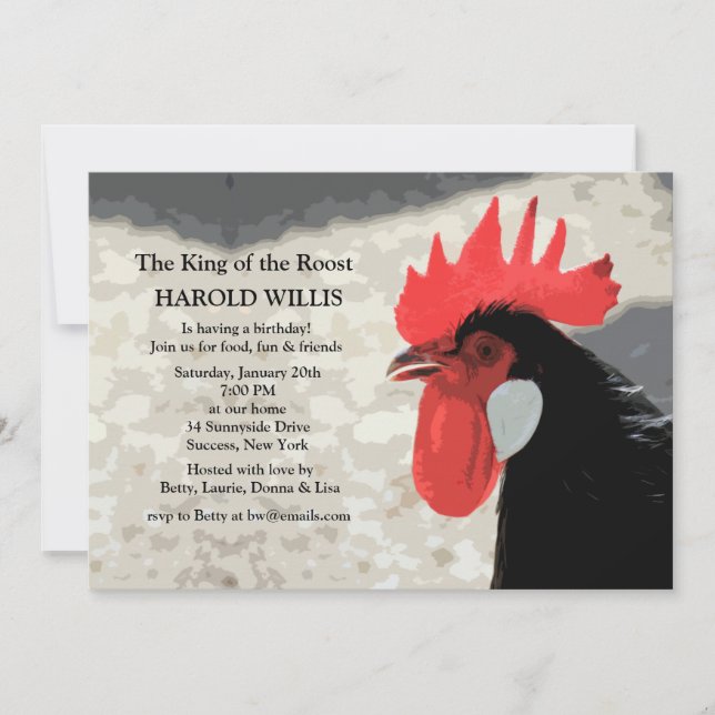 Invitation de coq (Devant)