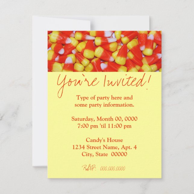 Invitation de Corn Candy (Devant)