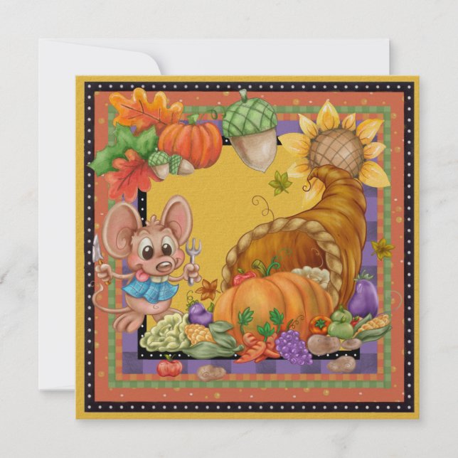 Invitation de Cornucopia de Thanksgiving - SRF (Devant)