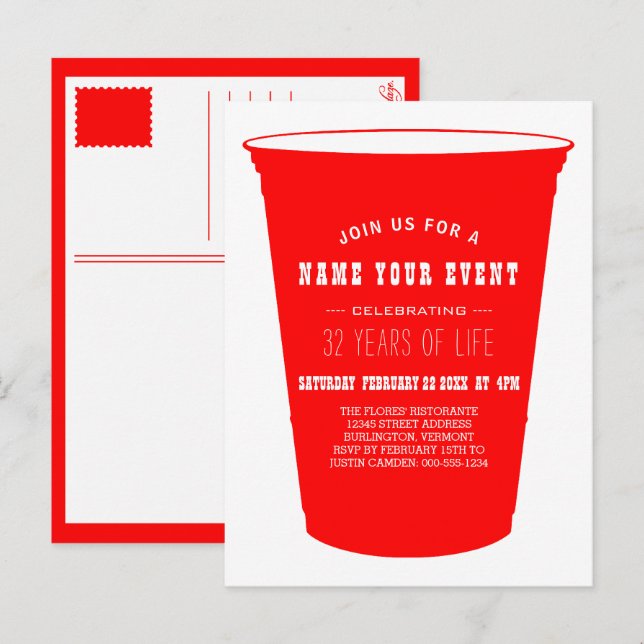 invitation de coupe (Devant / Derrière)