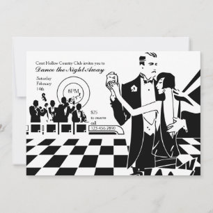 Invitation de couple dansant