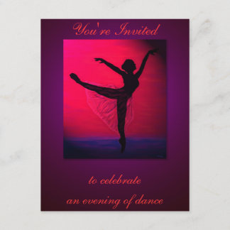 Invitation de coutume de considérant de danse