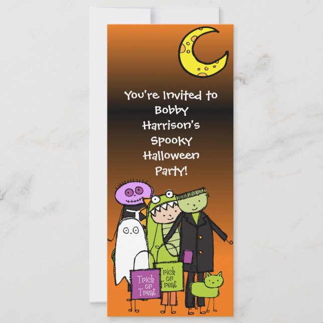 Invitation de coutume de Halloween Spooktacular (Devant)