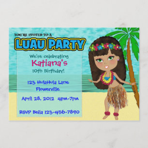 Invitation de coutume de partie de Luau