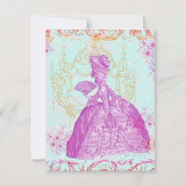 Invitation de coutume de Potpourri de Marie (Devant)