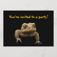 Invitation de crapaud américain
