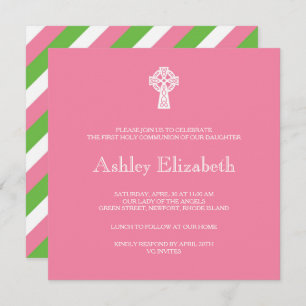 Invitation de Croix celtique - Première communion