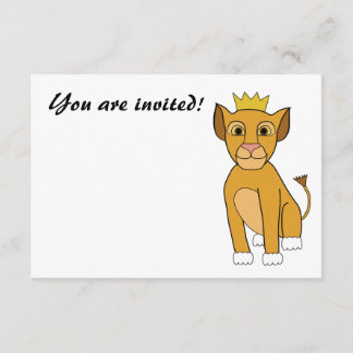 Invitation de CUB de lion