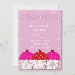 Invitation de Cupcake Dessert Party