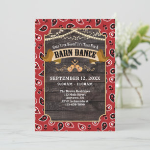 Invitation de danse de la grange