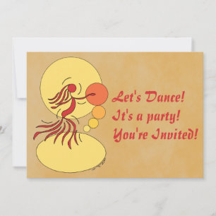 Invitation de danseur Abstrait