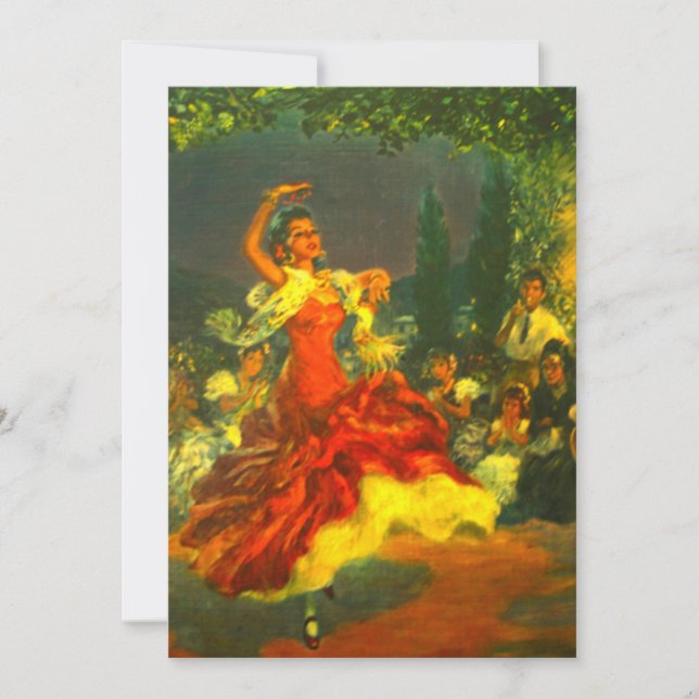 Invitation de danseur de flamenco (Devant)