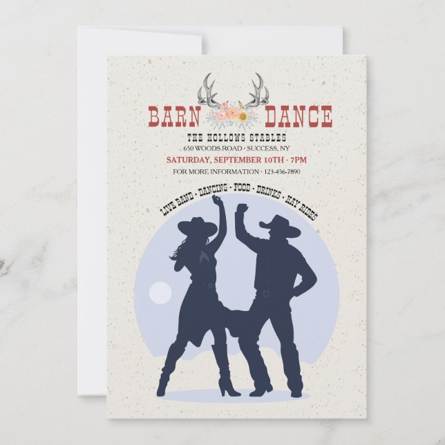 Invitation de danseurs de pays (Devant)