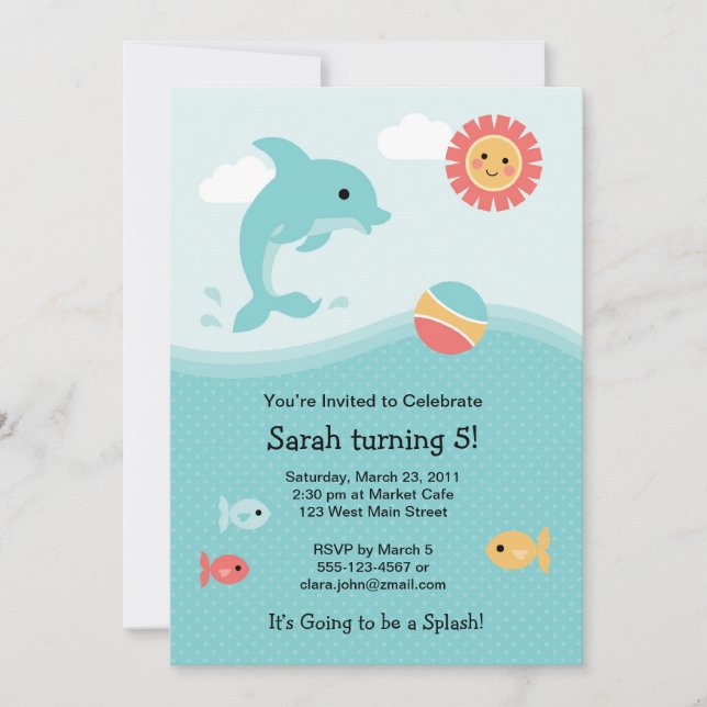 Invitation de dauphins (Devant)